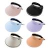 Women Sun Hat Empty Top Adjustable Buckle Foldable Outdoor Cap Summer Cycling Hiking Air Circulation Hat
