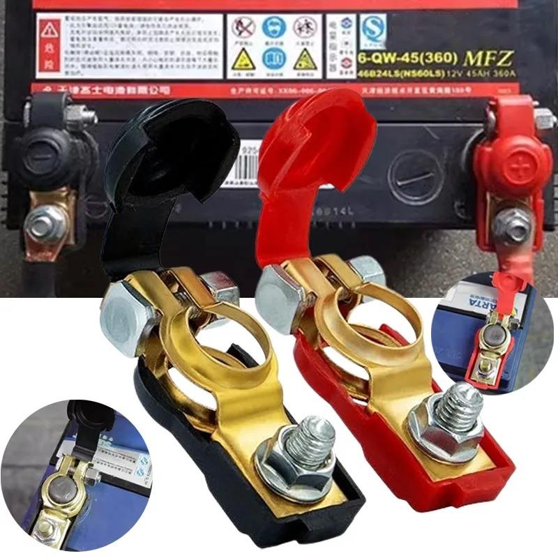 Cable Terminal Clamps 1 Pair Battery Terminal Connecter Positive and Negative Car Battery Terminals Connectors Battery Connector