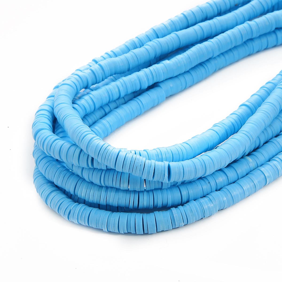 

350 шт. 6 мм багатобарвна полімерна глина пластівці намистини для виготовлення ювелірних виробів браслет намисто прикраса шарм 6*1mm about 350pcs