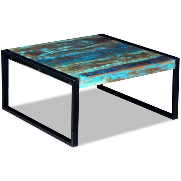 VidaXL Coffee Table Solid Reclaimed Wood 80 X 80 X 40 Cm