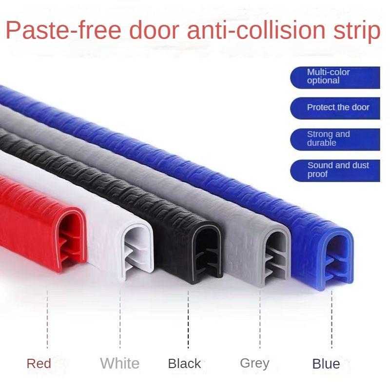 

1 or 5 meter Universal Non Stick Car Door Anti-collision Strip Door Protection Strip Anti Scratch and Anti-collision Car Body Decoration 1meter сірий