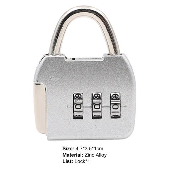 113U Password Padlock Multi-purpose Anti-theft Precise Luggage Zinc Alloy Dial Digits Combination Padlock Drawer