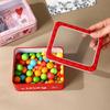 Valentine's Day Candy Box Valentine's Day Treats Container Tinplate Cookie Box With Clear Window For Food Candy Snack Chocolate