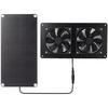 30W 12V Panel Exhaust Fan for Outdoor Chicken Coop Greenhouse