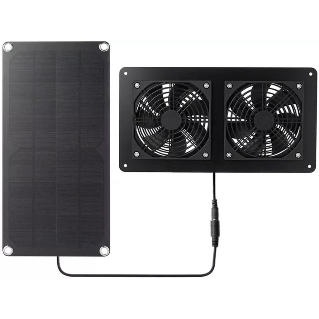 30W 12V Panel Exhaust Fan for Outdoor Chicken Coop Greenhouse
