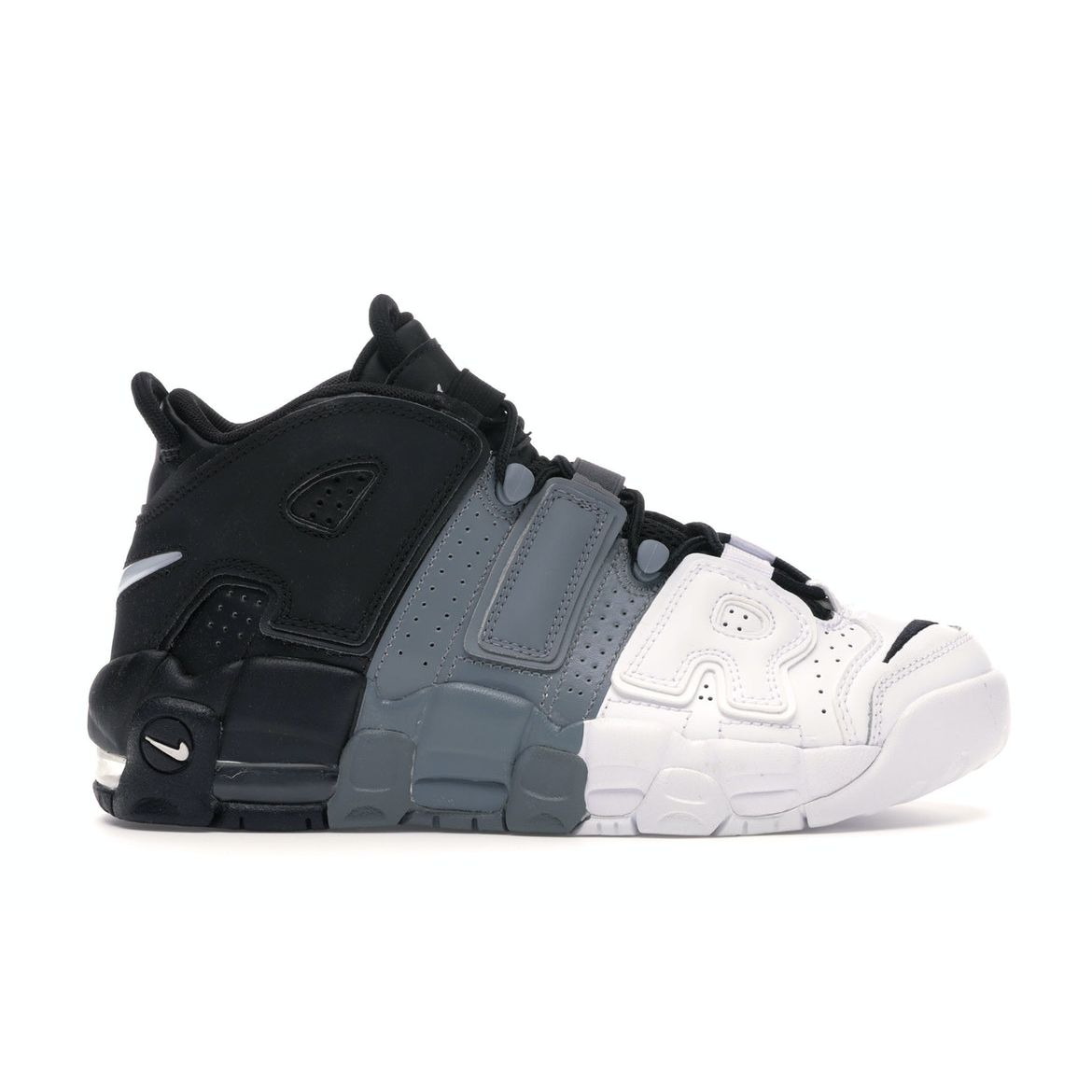 

Детские кроссовки Nike Air More Uptempo GS Tri-Color Белый Черный Серый 415082-005