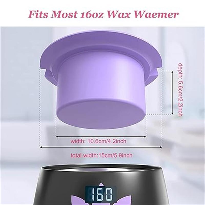 Silicone Wax Warmer Liner Pot Removable Silicone Bowl Microwave Melting Waxing Replacement Non-Stick Pan Liner Easy Clean