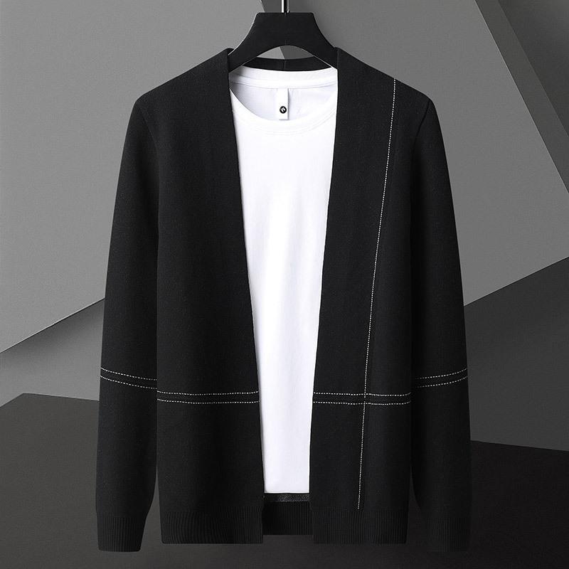 Hot Sale, Men's Knitted Cardigan Sweater Jacket ins Trendy Yarn Sweater Men's Clothing