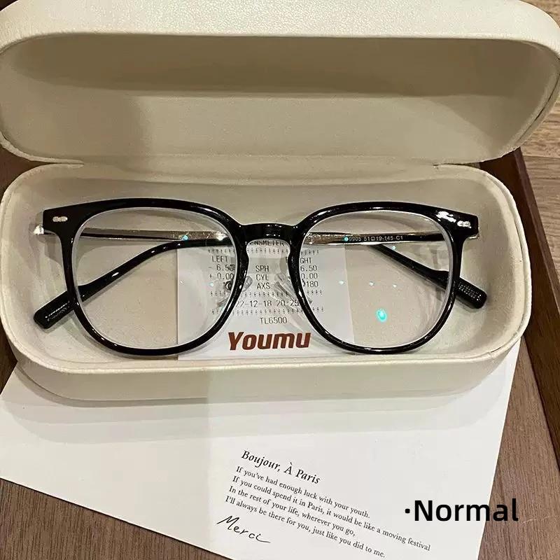 

New Men S Photochromic Myopia Glasses Retro Fashion Women Full-Rim Color-Changing Lens Glasses Anti-Blue Light Glasses -4.0