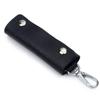 Herren Haushälter Echtes Leder Schlüsselanhänger Schlüsselhalter Mode Tragbar Reißverschluss Schlüsselmäppchen Tasche Multifunktionale Organizer-Tasche