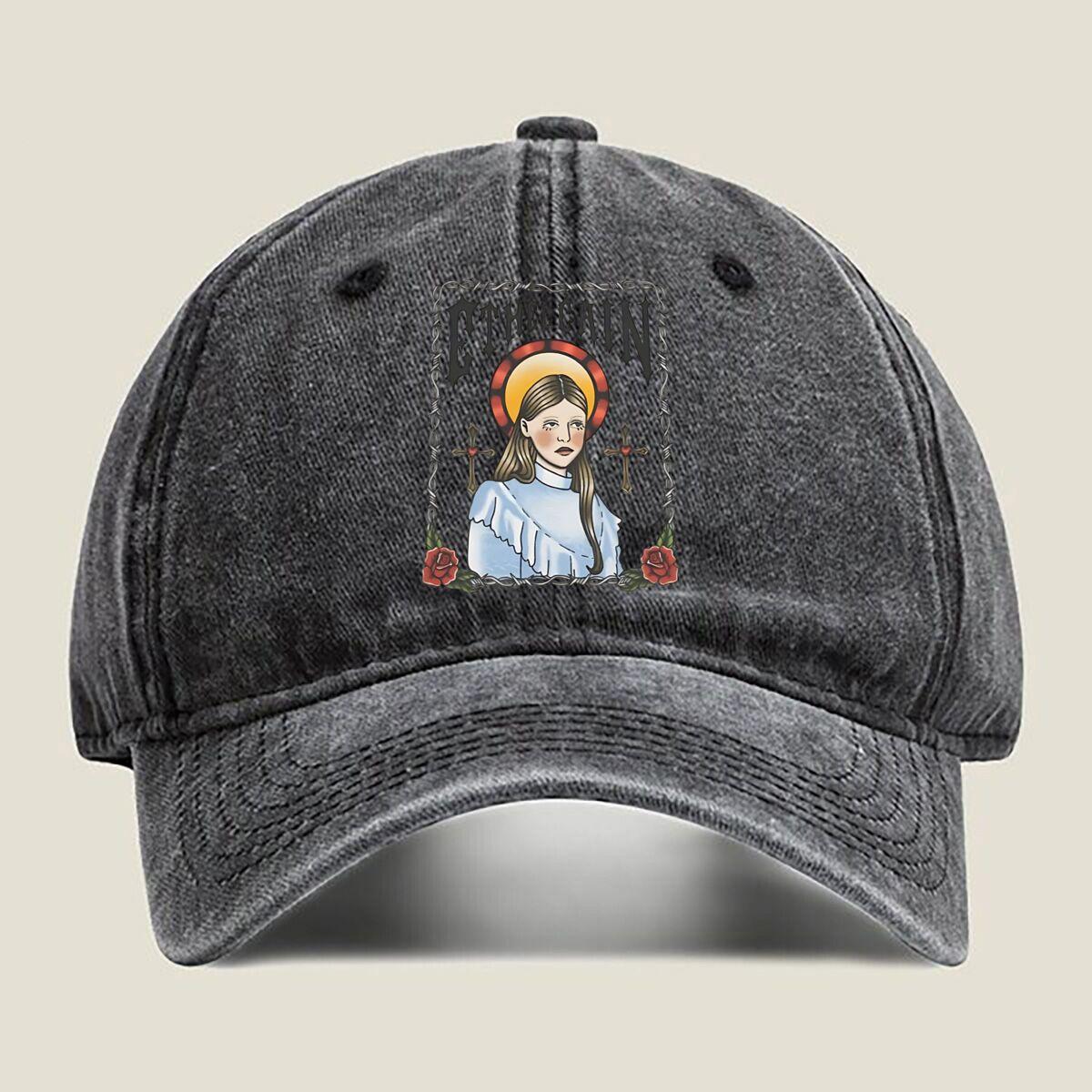 

Ethel Cain Portrait Fashion Washed Baseball Cap Hat Outdoor Activities One Size чёрный