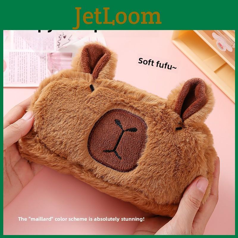 Capybara Cartoon Plush Storage Bag With 200cc Volume For School Use