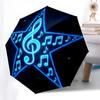 1pc Music Star Automatic Folding Umbrella, Heavy Duty 8 Rib Iron Frame,  Suitable for Travel, Daily Use, Birthday, Decor Gift  79