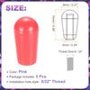 Uxcell Electric Guitar Switch Tip Inch Toggle Switch Imported Durable Replacement Parts for Electric Pink Knobs, 5-Pack, 8/32 Screw, 5-Way/3-Way Caps,
