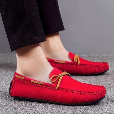 Summer Fashion Red Laofers Shoes Men Women Soft Flock Shoes Men Casual Slip-On Driving Shoes Men Flats Size 36-47 Zapatos Hombre
