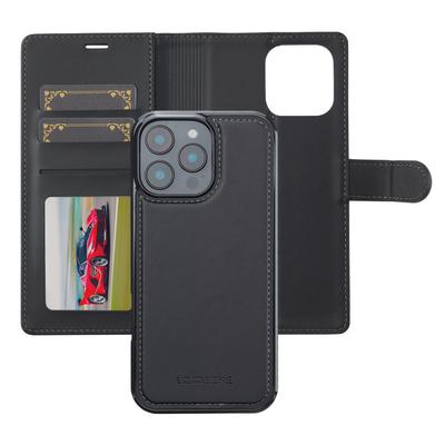 LC.IMEEKE L2 Series for iPhone 16 Pro Max Case PU Leather Wallet Detachable Magnetic Phone Cover