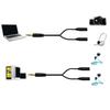 Dual Female Audio Cable Y Splitter Cable 3.5 Mm 1 Male To 2 For Earphone Headset Headphone Mp3 Mp4 Stereo Plug Adapter Jack