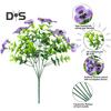 12 Pezzi Fiori di Pansè Artificiali da Esterno Resistenti ai Raggi UV Fiori di Seta Sintetica Colorati Pansè Finti per Fioriera Cassetta da Finestra Portico d'Ingresso Cortile Patio Decor