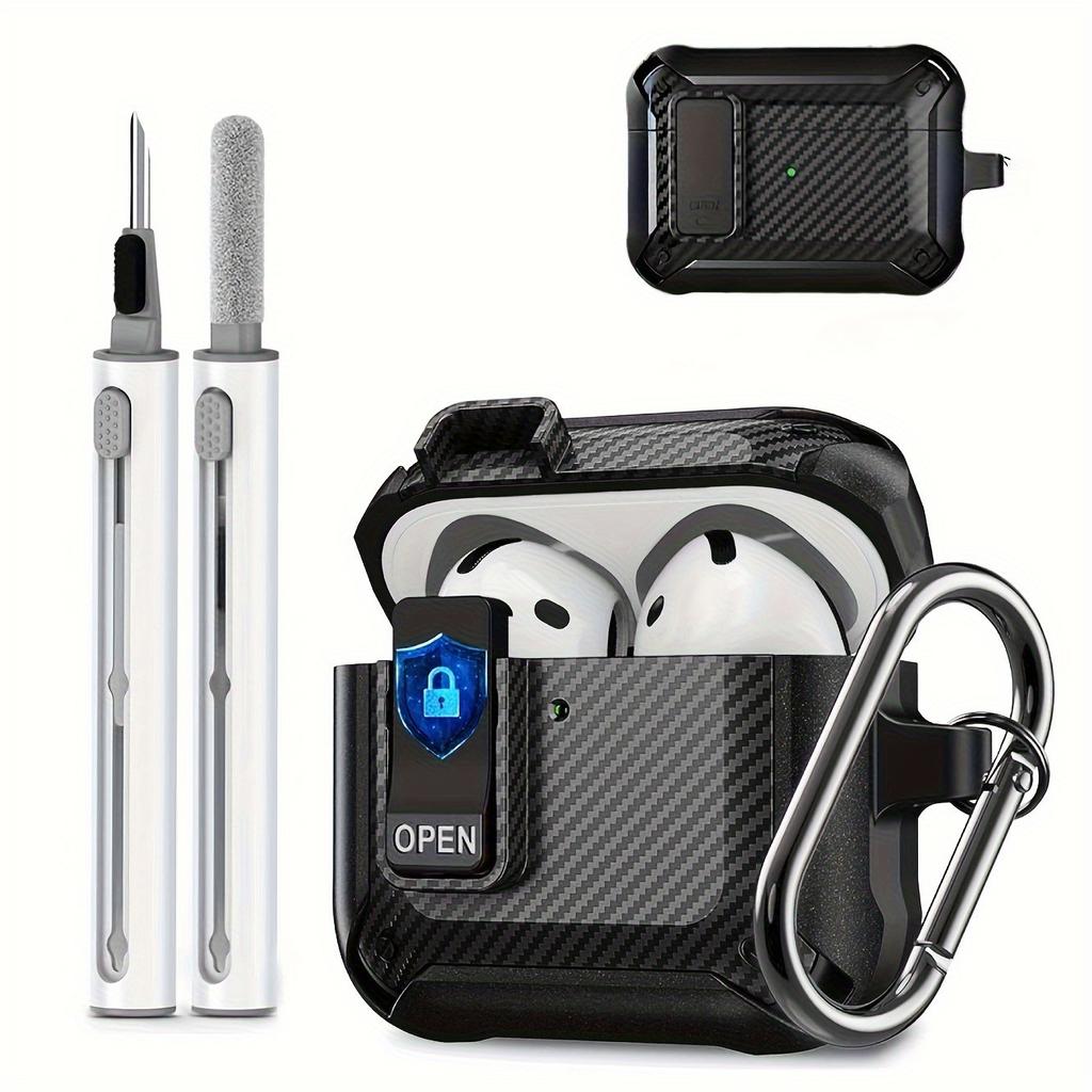 2 In 1 AirPods Cleaner Kit TPU Protective Case for AirPods 4 & Pro 2 Shockproof Anti-Fall Shockproof Cover