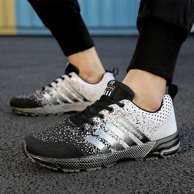 Men's And Women's Flying Mesh Surface Spring Summer Breathable Casual Sports Shoes Flat Vulcanized Couple Running Big Size