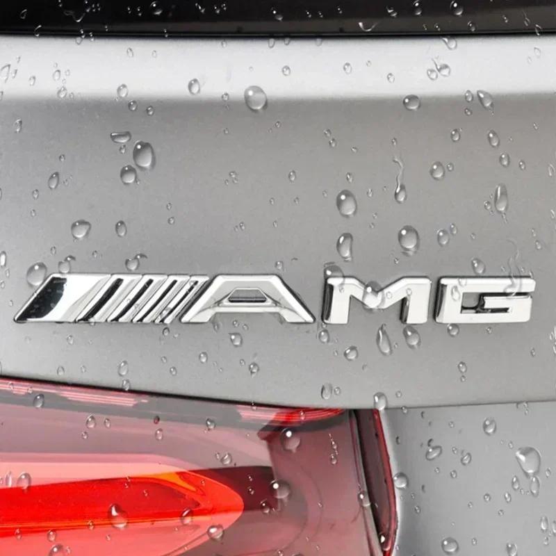 Car 3D Metal Super Custom Limited Body AMG Emblem Badge Decals Auto Tail Sticker For Mercedes-Benz W166 W212 W204 C E ML GL GLK