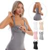 Canottiera da allattamento senza cuciture Shapewear post-parto con spalline regolabili