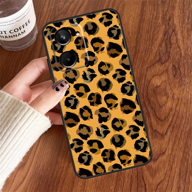 Coque Luxe Léopard Pour Realme 10 11 12 13 14 15 Pro Plus C65 C71 C75 C55 C63 C61 C53 C67 C35 GT6 GT7 Pro