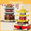Crane Yellow Tower Chinese Building Landmark Set For Kids Play And Learning