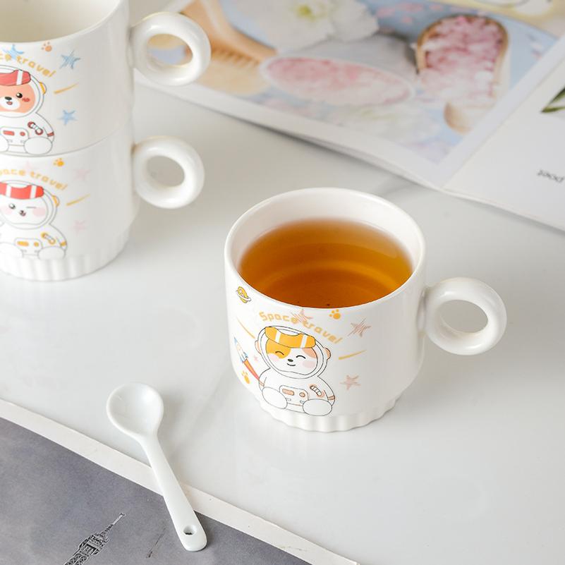 Ceramic Mug Set, Double Mug Gift Box, Coffee Cup, Souvenir, Business Event Gift, Water Cup