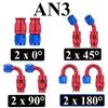 1~6M AN3 3AN Nylon Stainless Steel PTFE Brake Hose E85 Car Fuel Oil Turbo Cooler Line Pipe Tube + Swivel Hose End Fittings Set