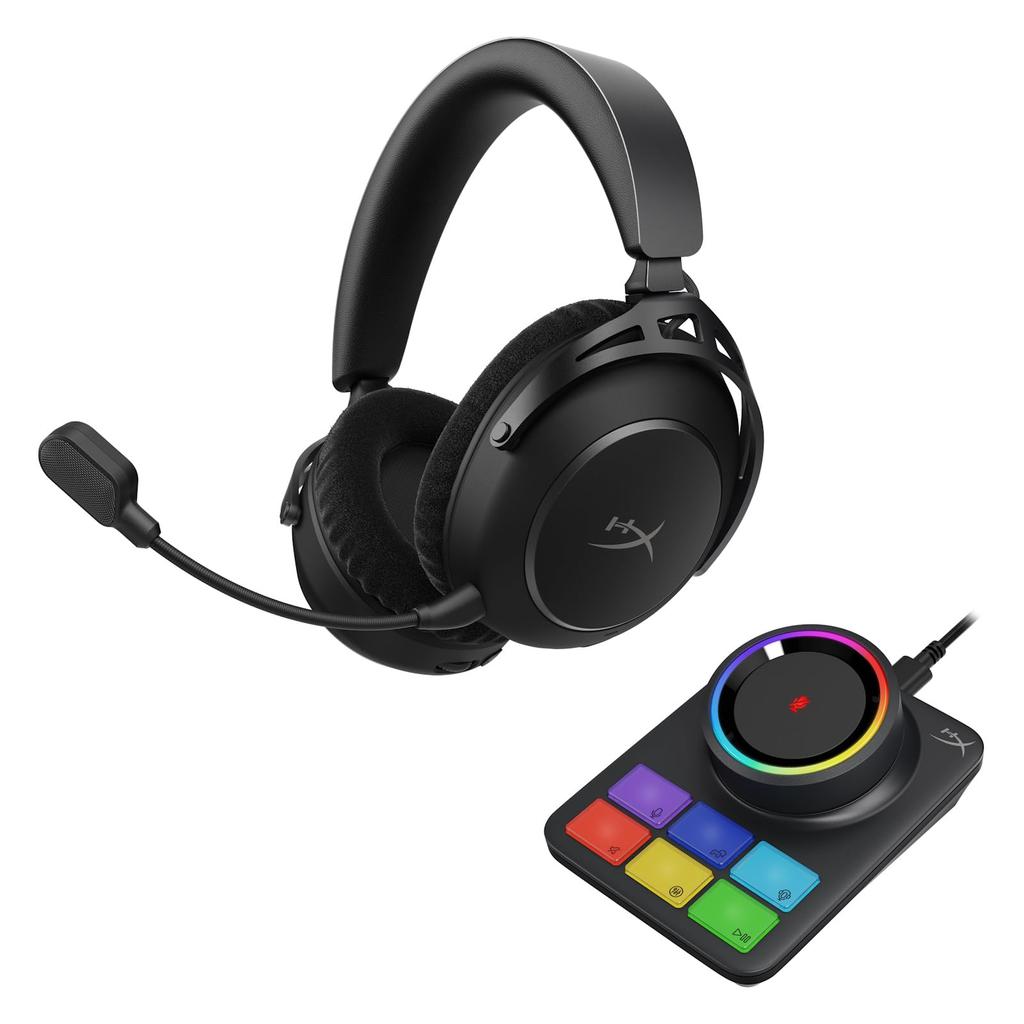HyperX Cloud Alpha 2 Wireless Gaming Up To 250 Hours of Battery Includes RGB Base Bluetooth Dual Wireless Simultaneous Wired HyperX Audio Spatial