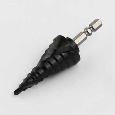 Heavy Duty Step Drill Bit with Anti-Slip Tip and High-Speed Precision for Accurate and Clean Drilling On Metal and Wood