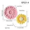 Stampo in Silicone per Aromaterapia Fiore di Margherita per Clip Diffusore in Pietra Fai da Te e Ciondoli Decorativi