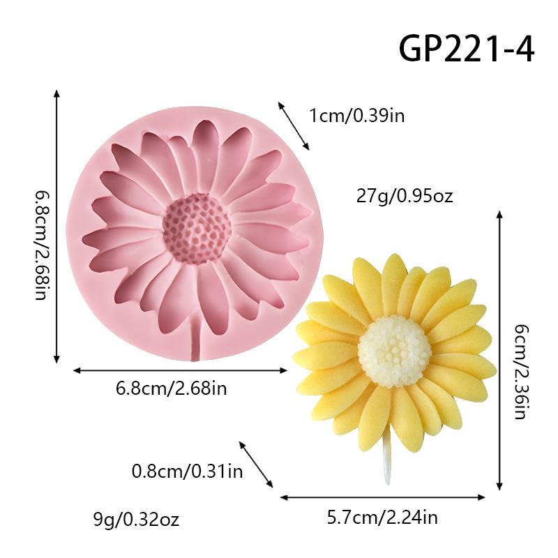 Stampo in Silicone per Aromaterapia Fiore di Margherita per Clip Diffusore in Pietra Fai da Te e Ciondoli Decorativi