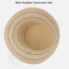 Hollow Out Knitted Bucket Hat Temperament Sun Protection Cap Colorful Striped Fisherman Hat  Spring