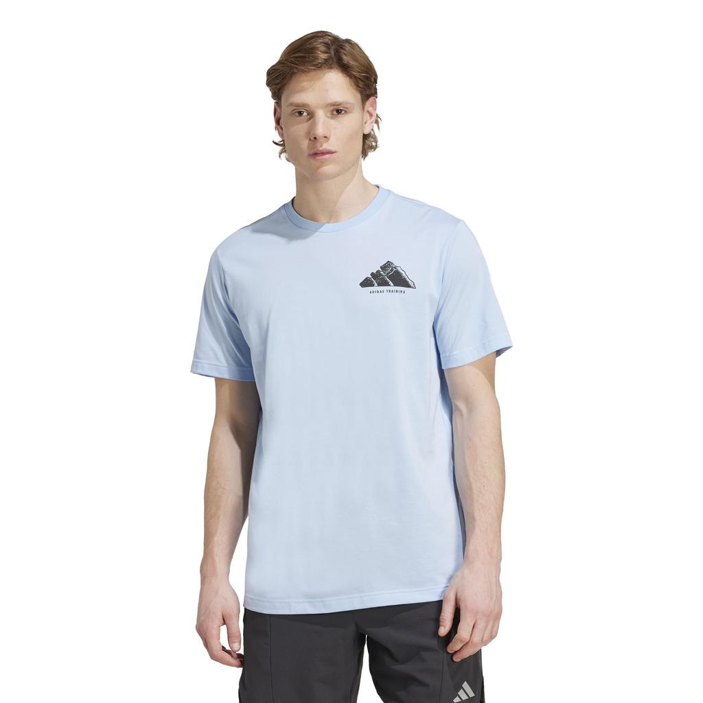 Adidas Men's VNTG Short Sleeve Graphic T-Shirt, Size JXY93 Glow Blue (JM8971), Size 4L