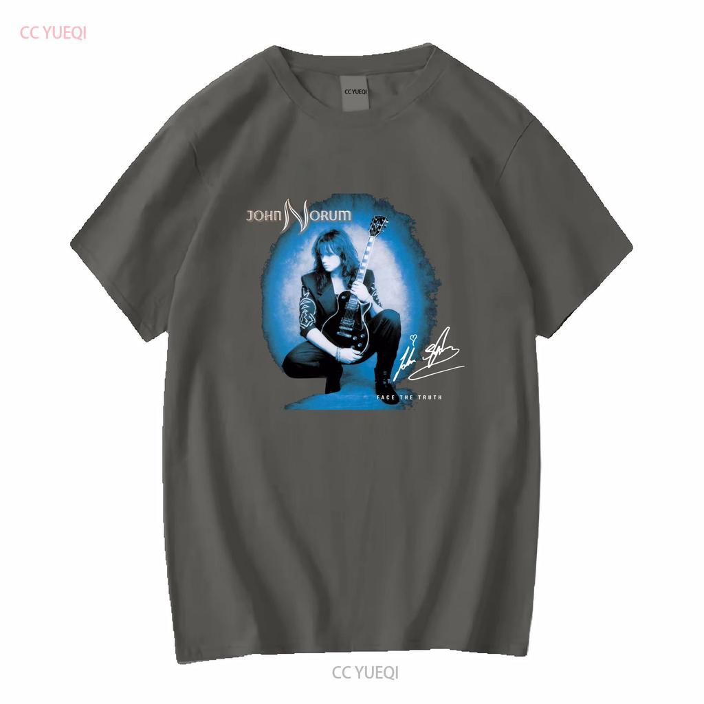 John Norum Face The Truth Signature T Shirt Black Gifl For Fan ZZ630 vintage Washed Comfortable Unisex Top For Everyday Wear