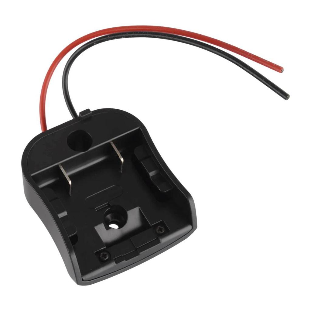 Black Battery Output Adapter Connector Converter Fit For 12V Holder Dock Power Tool