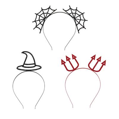 Bandeau Punk Halloween Accessoires de Scène Bandeau Toile d'Araignée Headdress de Festival