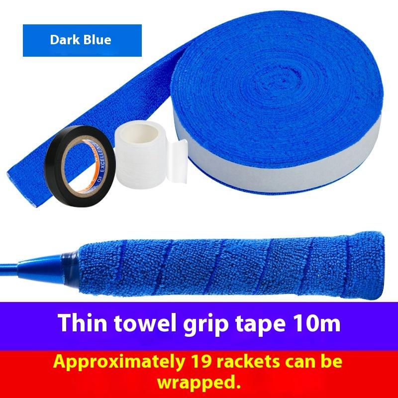 1Set 5m/10m Towel Glue Grip Badminton Tennis Racket Overgrips Tape Racket Grip Grip Non-slip Tape Band Sweat Badminton