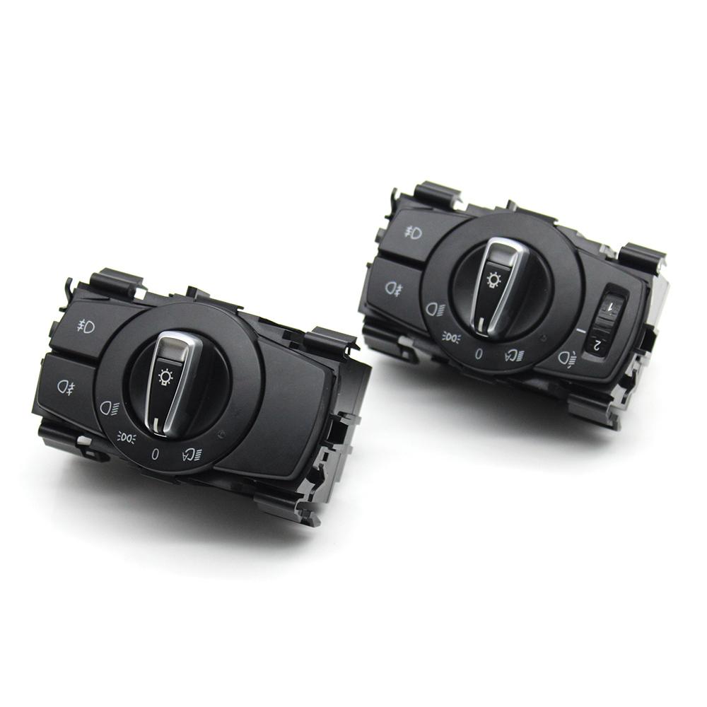 Car Front Head Lamp Headlight Switch Button Assembly For BMW 1 3 X1 Series E87 E82 E90 E91 E92 E93 E84 61319169404 61319169406
