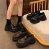 [Ushilai] Fashion platform loafers for women's spring 2025 new academic style casual versatile one pedal