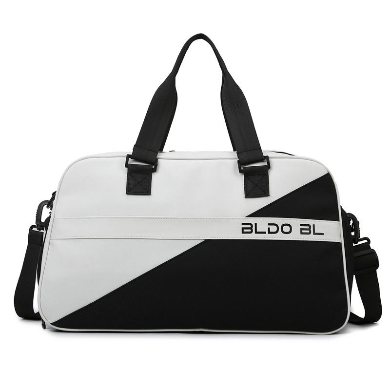 

large capacity, short-distance boarding, maternity accommodation, fitness bag, independent shoe space, portable messenger чорний