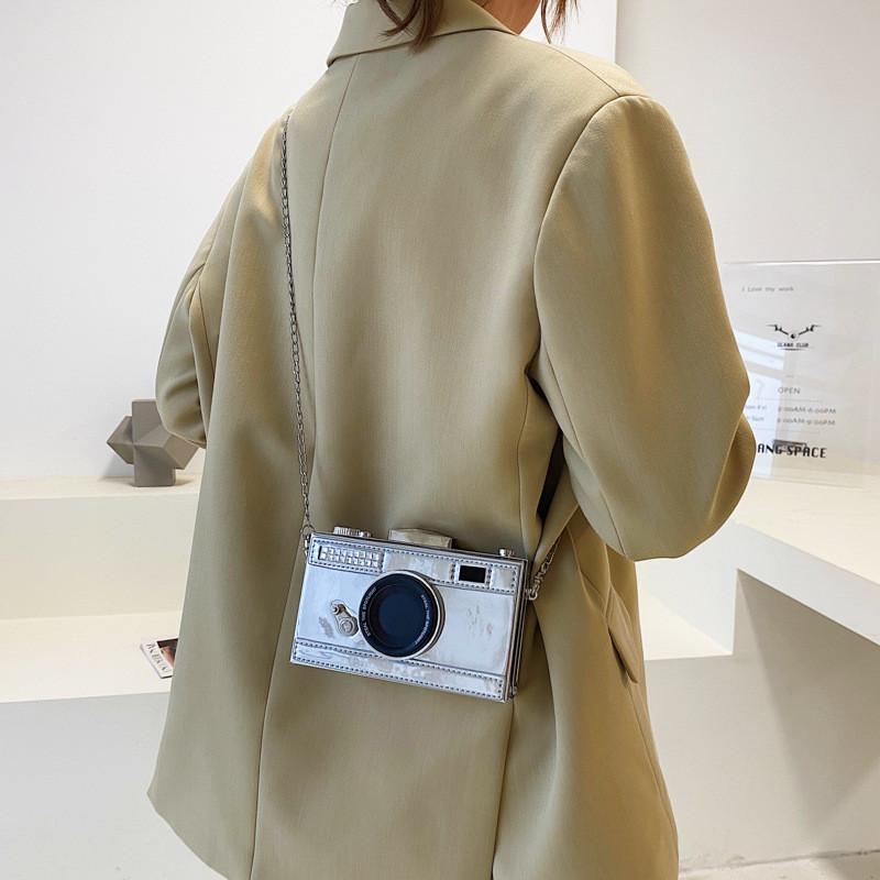 Trendy Pu Small Box Bag With Zipper Pocket And Chain Strap For Daily Use