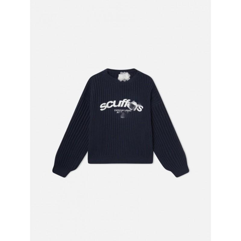 Scuff Vintage Striped Hoodie Y2K Style Loose Fit Streetwear Men Women