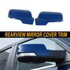 For -24 Dodge Ram 1500 Both Sides Mirror Rearview Covers Wsignal Hole Blue