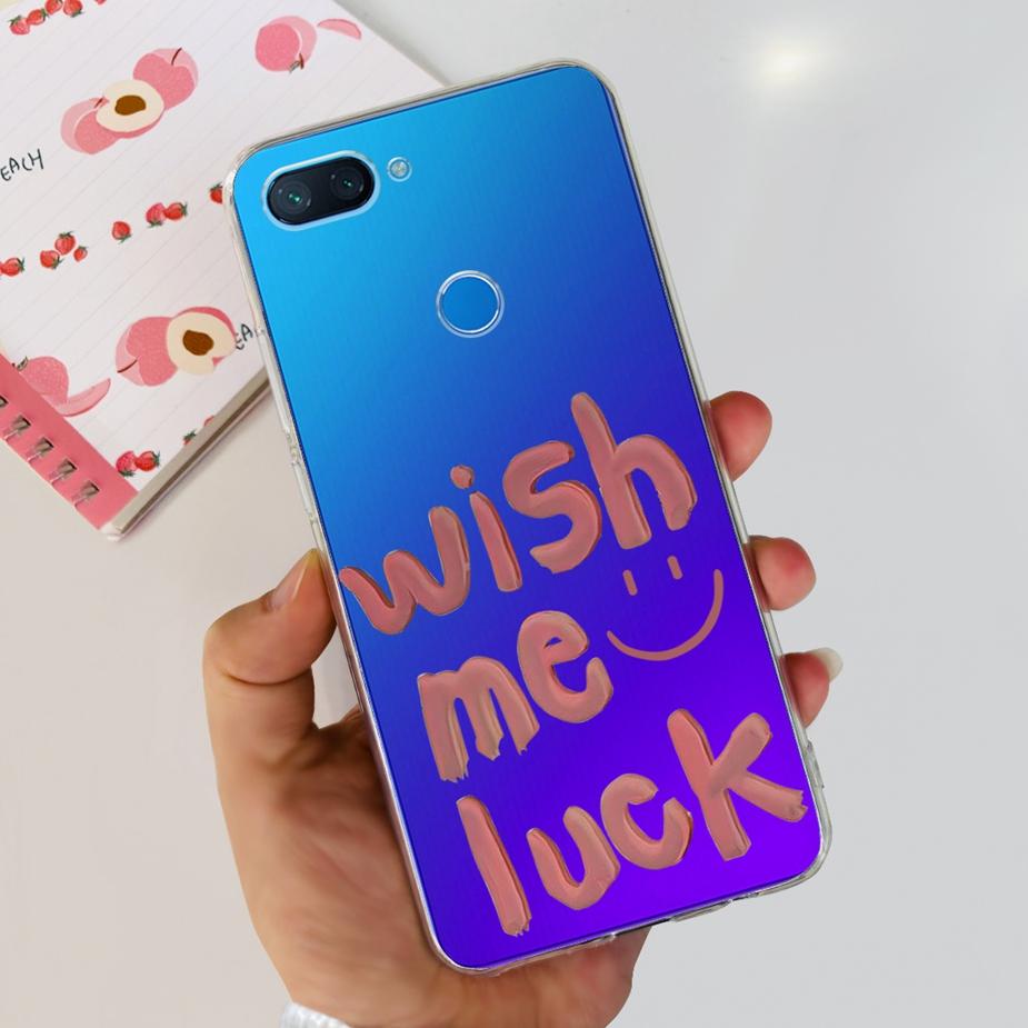 For Xiaomi Mi 8 Lite Case Cute Painted Cover Clear Silicone Phone Case For Xiaomi Mi 8 Lite 8Lite Back Cover 6.26'' Fundas Coque
