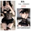 Sexy Underwear Transparent Slim-fitting Small Breasts Gather Court Vest Sexy Lace Hollow Open Onesie