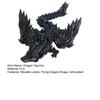 3D-gedruckte fliegende Drachenfigur, bewegliche Gelenke, bunte Drachenfigur, artikuliertes geflügeltes Drachenmodell, Zappelspielzeug, Schreibtischdekoration, Ornament
