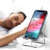 Acrylic Transparent Phone Holder Desktop Vertical Mobile Phone and Tablet Display Stand Watching Dramas Listening To Music Portable Mobile Phone Base